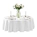 Newbridge Barcelona Luxury Damask Fabric Napkins, Set of 4 Square Napkins, White, 100% Polyester, No Iron, Soil Resistant Dining Room, Party and Banquet Napkins