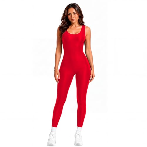 Image of Womens Spandex Tank Unitard Dance Bodysuits Workout Jumpsuit
