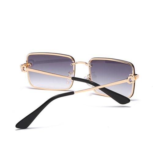 Metal Small Sunglasses Women Men Rectangle Vintage Hip Hop Sun Glasses Female Eyewear UV4004