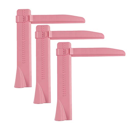 3Pcs Adjustable Cake Scraper Spatulas Cake Smoother Bakeware Gadget Tool Kitchen Utensil for Icing, Fondant Cream Edge Smoothing Decorating Tools, Pink -  luzen