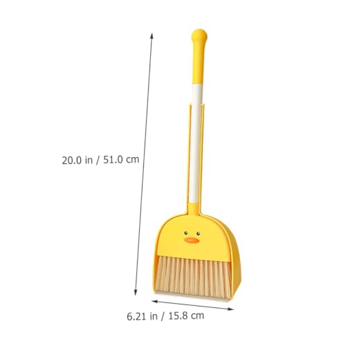 ELAYARD Mini Besen und Kehrschaufel Set Kleines Cartoon Reinigungsset Sicher und Langlebig Leicht zu Handhaben als Hausarbeitshelfer für Mädchen und Jungen Kompakt und Platzsparend – Bild 5