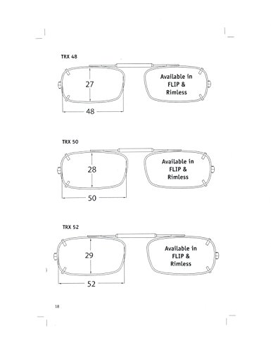 Visionaries Polarized Clip on Sunglasses - True Rec - Bronze Frame - 52 x 29 Eye2