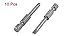 uxcell 10 Pcs 50mm Length Magnetic 4mm Width Slotted Tip Screwdriver Bits