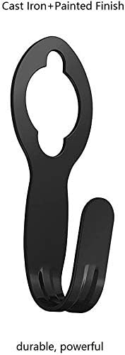 Miniatura 6 de Soporte para manguera, soporte de manguera de jardín de metal, hierro fundido, negro