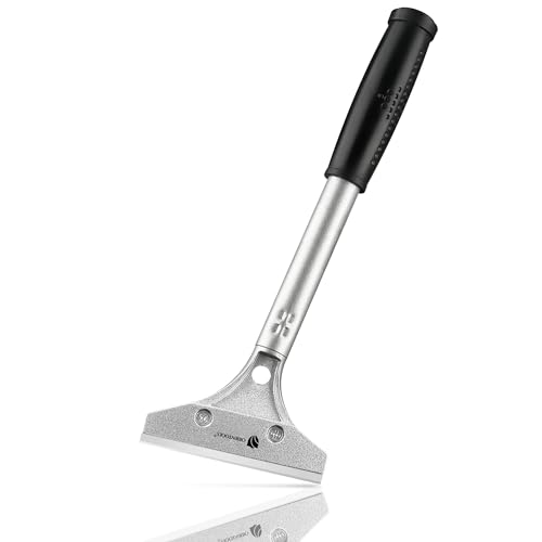 ORIENTOOLS Heavy Duty 4-inch Razor Blade Scraper with Long-Handle, Cleaning Glass Wall Scraper, Painting stripping tools,Tile Adhesive Removal