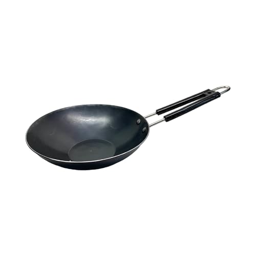 Buckingham Pre-Seasoned Iron Skillet – 21cm Frying Pan with Stay-Cool Handle