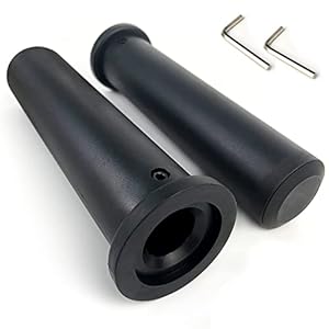 Rexhubro Olympic Adapter Sleeve 8″(2 PCS),Converts 1″ Standard Weight Plate Posts to 2″ Olympic Weight Plate Posts,Heavy Duty Nylon and Removable end Cap (8 inch)