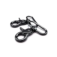 1.5 inch Swivel Lobster Clasps Black