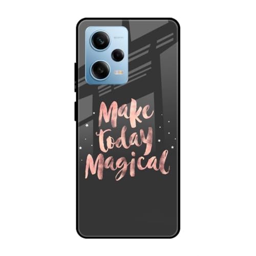 Image of SmashItUp Make Today Magical Designer Printed TPU Metal Case Mobile Back Cover for Redmi Note 12 Pro 5G