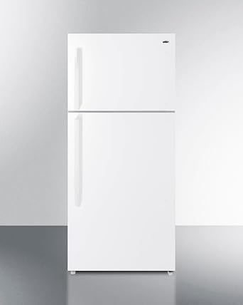 Summit 30" Refrigerator, 20.5 cu.ft Capacity Top Mount Refrigerator - Freezer, ENERGY STAR, White- CTR21W