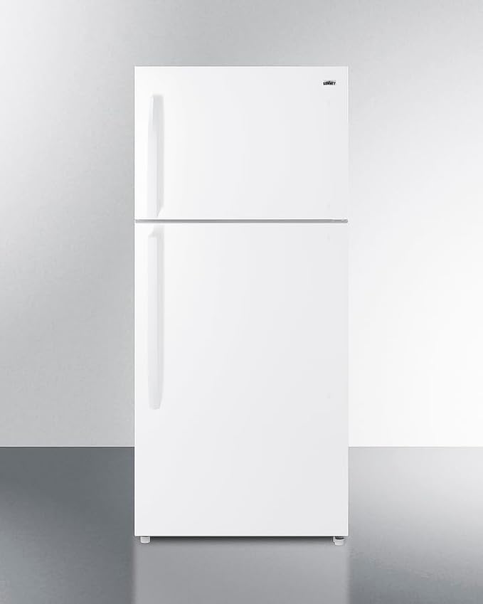 Summit 30" Refrigerator, 20.5 cu.ft Capacity Top Mount Refrigerator - Freezer, ENERGY STAR, White- CTR21W on Fridge.com