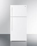 Summit 30" Refrigerator, 20.5 cu.ft Capacity Top Mount Refri...