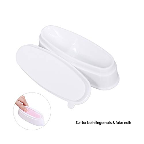 Dipping Powder Nails Set French Nails Dip Tray Dipping Powder Glitzerpuder Recycling Container, Französisches… – Bild 3
