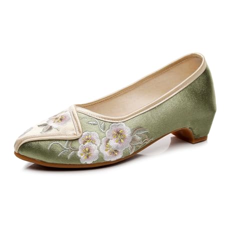 Ballerines Mary Jane brodées pour femme avec style ethnique confort