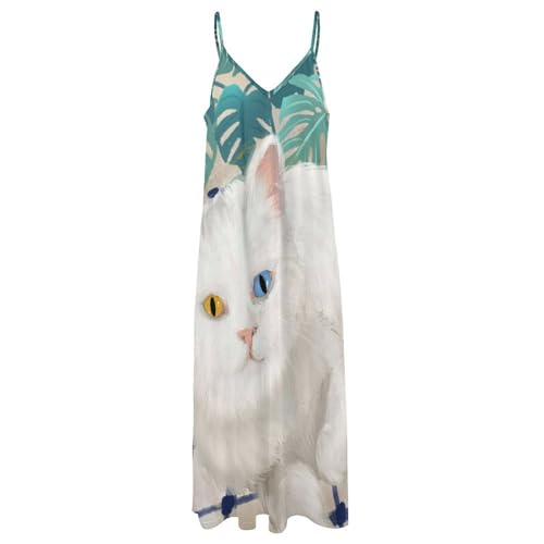 Robe longue blanche été sans manches idéale pour vos vacances et sorties plage - 3