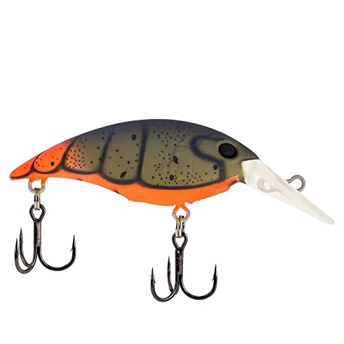 Berkley Money Badger Fishing Lure, Firetail Green Craw, 3/16 oz, 1.5in | 4cm, Hybrid Baitfish-Crayfish Design, Patented FlashDisc Technology, Equipped with Sharp Fusion19 Hooks