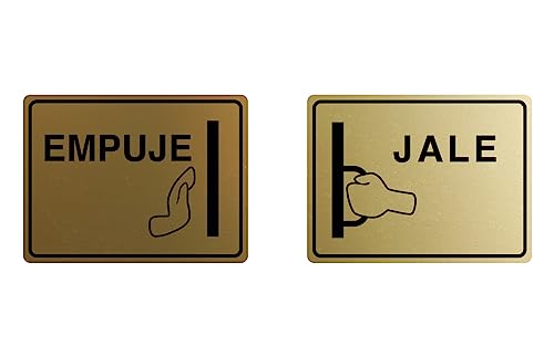 Plaques de porte Empuje Jale pour l'accueil des clients au restaurant
