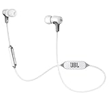JBL E25BT - Auriculares in-ear con Bluetooth, color blanco