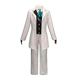 ★セット内容：コート＋パンツ＋シャツ＋ベスト＋メガネ＋ペンダント＋ネクタイ ★素材：綿製品で作られて肌触りが良い、通気性に優れて着心地も良いです。 ★サイズ：説明のサイズ表をご参照ください。 ★適用場合：コスプレ衣装、撮影用、クリスマス、ハロウィン、カーニバル、イースター、パーティ、化粧舞踏会、演出、誕生日 プレゼント、学園祭、お祭り、イベント、文化祭、贈り物など。 ★ご注意：お品物の色合いは、写真撮影・パソコン画面表示等の影響により、若干異なる場合がございますので予めご了承下さい。お届け商品に...