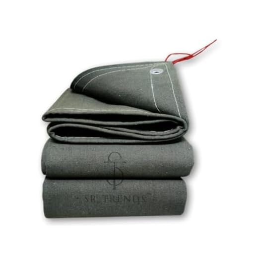 SR TRENDS™ Heavy Duty Tarpaulin 1000GSM Canvas - Commercial Canvas TIRPAL Waterproof- 100% Waterproof Resistance Military Grade- UV Resistant TARP, RUSTPROOF Reinforced Eyelets (9 x 7.5 FT)