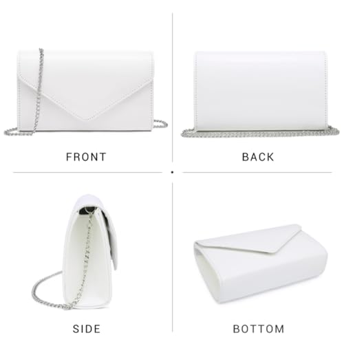 Image of Dasein Women's Vegan Leather Evening Bag Clutch Purse Formal Handbag