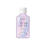 GLOW: Glow like the goddess you are with Hempz NEW Star Dust Body Moisturizer, hydrate and illuminate with our new addition to the family. SCENT: Notes of passion fruit, wild orchid & sugar crystals MOOD BOOST: Adds multi-dimensional silver shimmer w...