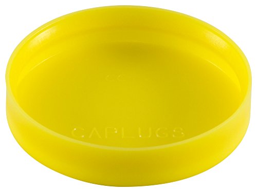 Bouchons de protection en plastique Caplugs pour bride CC-2 1/2 jaune PE-LD
