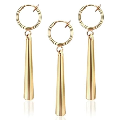 MIRKUZI Pendientes de juguete Paquete de 3 pendientes, pendientes de clip dorados, pendientes de cosplay de anime, adecuados para los amantes del anime | Ya disponible en tu tienda friki favorita! En mundofriki.es! MIRKUZI Pendientes de juguete Paquete de 3 pendientes, pendientes de clip dorados, pendientes de cosplay de anime, adecuados para los amantes del anime | Ya disponible en tu tienda friki favorita! En mundofriki.es!