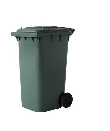 VECA VENETA spa Bidone immondizia professionale 120 con ruote colore verde veca