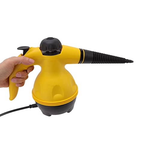 Handheld Steam Cleaner, 1000W Power Portable Electric Pressurized Steam Cleaner Tool for, Car, Grout, Window, Grime, Grease (US Plug 110V)