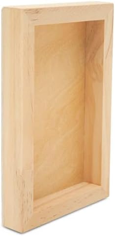 Small Birch Painting Panel 5 x 7 x 3/4-inch, Pack of 12 Wood Canvas Boards for Painting, Blank Signs for Crafts, by Woodpeckers