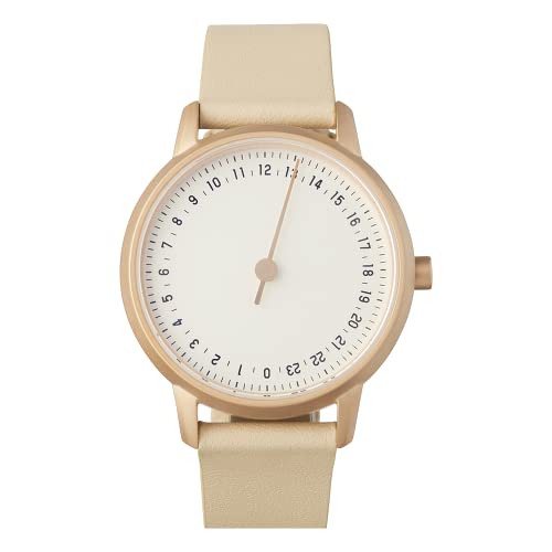 slow Rond-S 11 montre slow life en cuir ivoire, idéale pour sublimer vos tenues au quotidien
