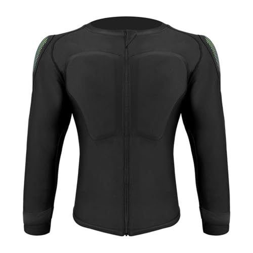 Oreilet Chaqueta Moto con Armadura, Transpirable, Equipo Protección para Montar, Chaqueta Protectora para Deportes Motor, para Hombros, Pecho, Camisa Protección Acolchada Motociclista (L)