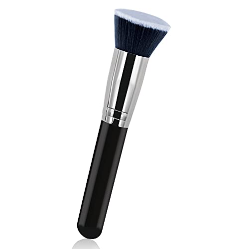 Flat Top Kabuki Foundation Brush By Raffaello - Premium Makeup Brush For Liquid, Cream, And Powder - Buffing, Blending, Flawless Face Brush #TOP7