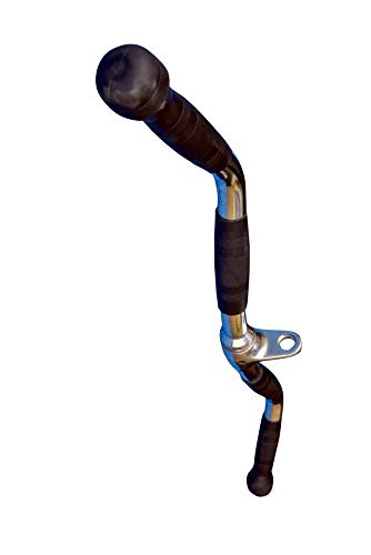Image of Gyming World Zig-Zag Handle Bar with Grip - Curl Bar Cable Attachment for Versatile Back & Arm Workouts | Best for Biceps Training