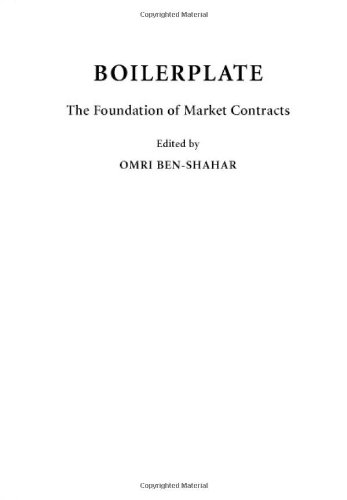 Boilerplate: The Foundation of Market Contracts