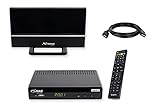 COMAG SL65T2 DVB-T2 Receiver inkl. 3 Monate gratis Freenet TV (Private Sender in HD), PVR Ready, Full-HD, HDMI, SCART, Mediaplayer, USB 2.0, 12V tauglich, 2m HDMI Kabel und DVB-T2 Zimmerantenne