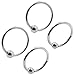 NewkeepsR 2 Pairs-14G(1.6mm) 316L Steel Hinged Clicker Septum Rings Captive Bead Hoop Daith Eyebrow Helix Tragus Stud Body Piercing-Diameter(10mm/12mm)