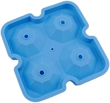 4 Hole Reusable Diamond Shape Silicone Ice Cube Tray Ice Tray Ice Kitchen Tools (A) (B)