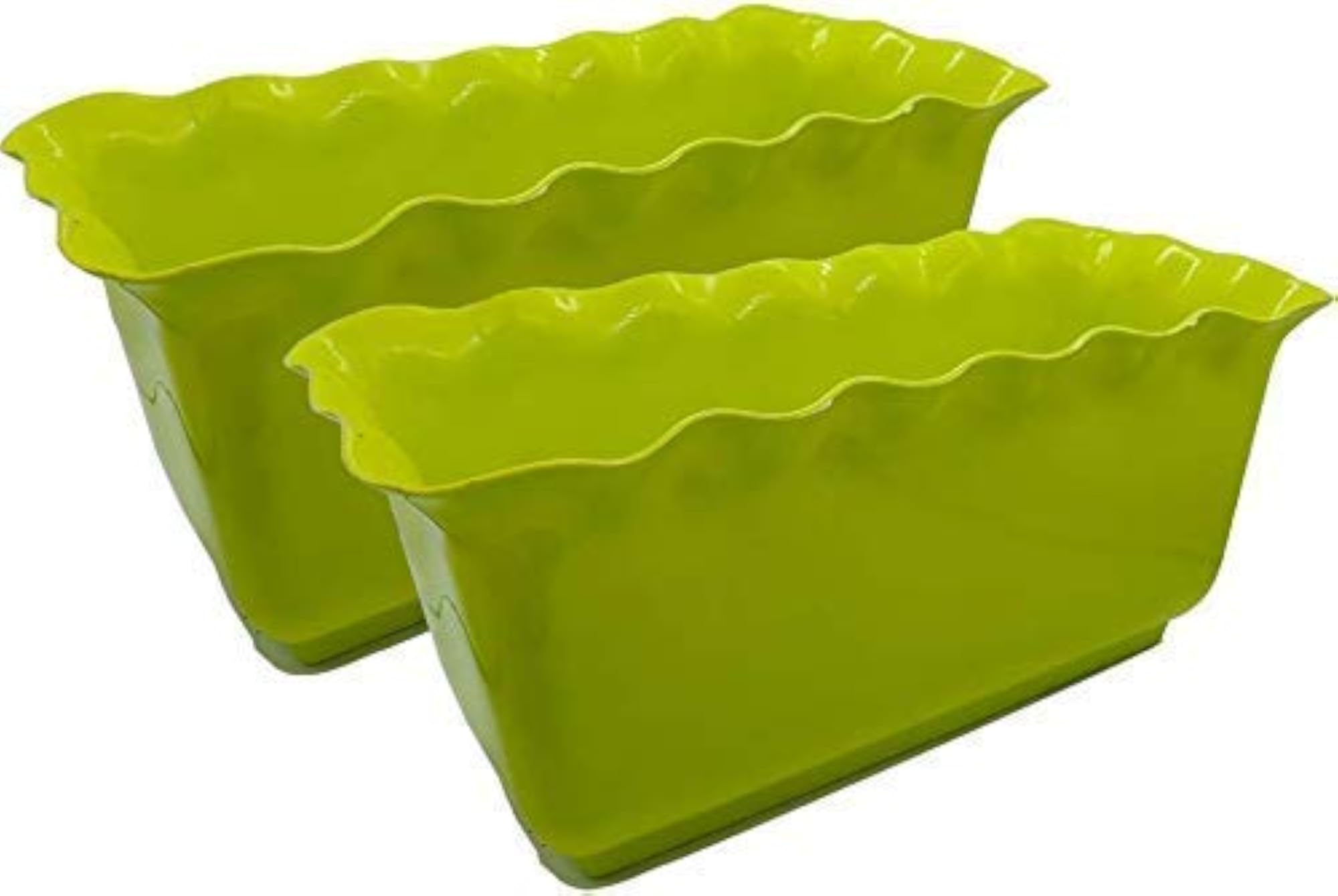 Rectangle Shaped Flower Pots, Set of 2