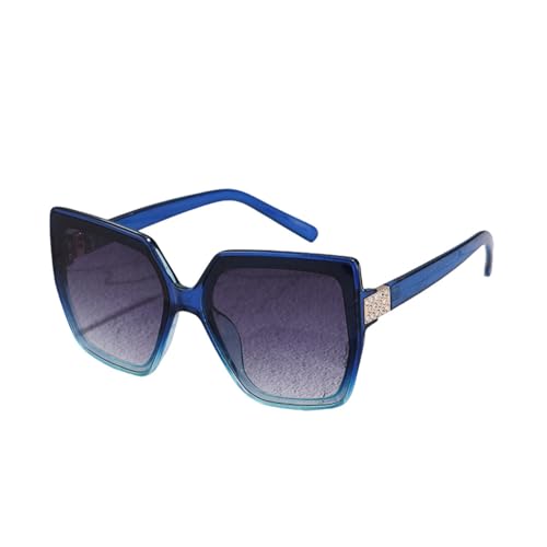 Lunettes de soleil UV400 femmes protégeant les yeux avec style dégradé et strass
