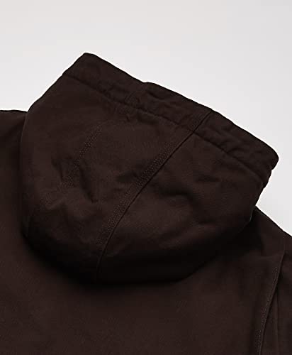 Carhartt Mens Relaxed Fit Washed Duck Sherpa-Lined Jacket (Big & Tall) Work Utility Outerwear, Dark Brown, Large Tall Us #TOP3