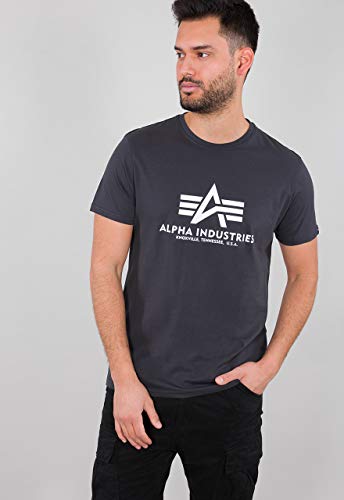 Alpha Industries Basic T-Shirt T-Shirt für Herren Iron Grey – Ansicht 1