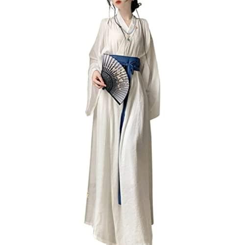 Hanfu XIALON style Wei Jin avec robe Zhiju blanche en taille S