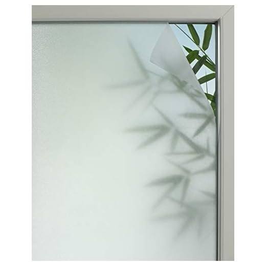 GARDINIA Láminas para ventana Privacy 50, Autoadhesivas, Pantalla de privacidad, Deja pasar la Luz, Adherencia estática sin adhesivo, 67,5 x 150 cm, Semitransparente