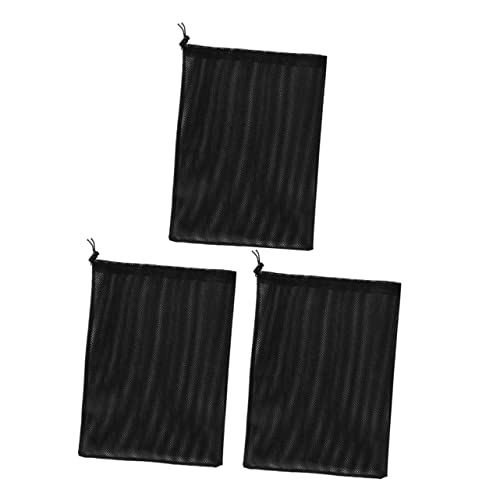 VICASKY 2sets Water Pump Durable Polyester Drawstring Filter Pouch for Fish Tanks Aquariums for Pump Maintenance Media Storage 3pcs*2
