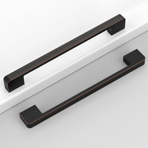 Coinkoly Oil Rubbed Bronze Cabinet Handles Kitchen Pulls 7.5 Inch 10 Pack