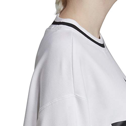 Adidas Cropped Sweater Felpa Donna Bianco 42 IT