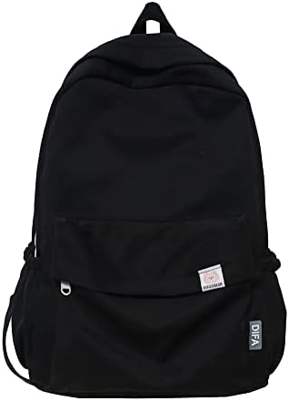 DKIIL NOIYB Aesthetic Backpack for Girls, Solid Color Aesthetic School Bag Large Capacity Kawaii Backpack Aesthetic Rucksack for School Student Laptop Backpack Backpack