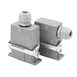 1PCS 10 Core Small Heavy Duty Connector HDC-HA-010 Industrial Waterproof Socket 250V 16A(10 core top line)